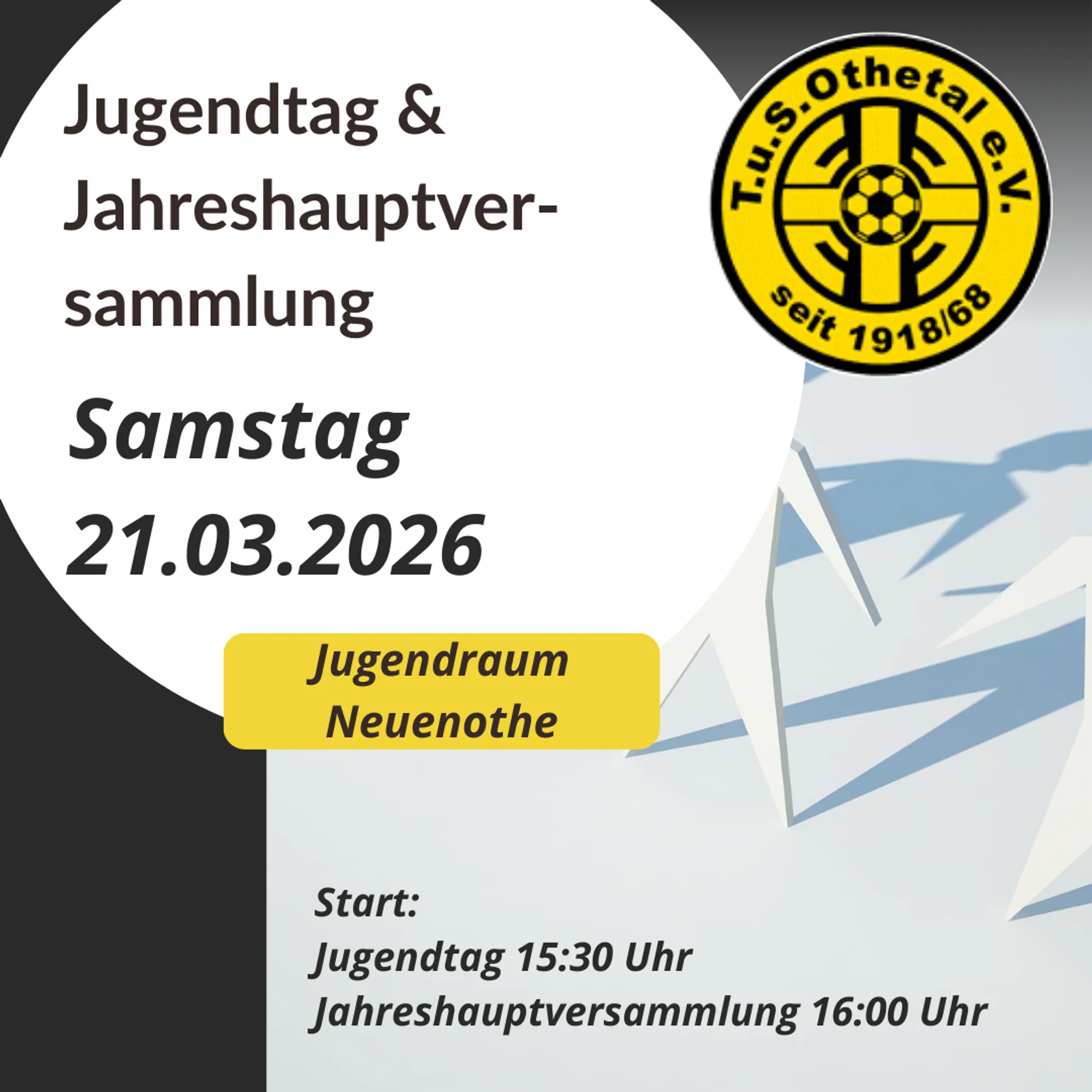 SAVE THE DATE / JHV+Jugendtag